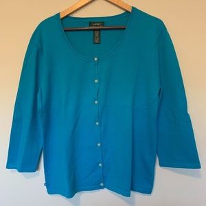 Ralph Lauren VINTAGE Turquoise Cardigan